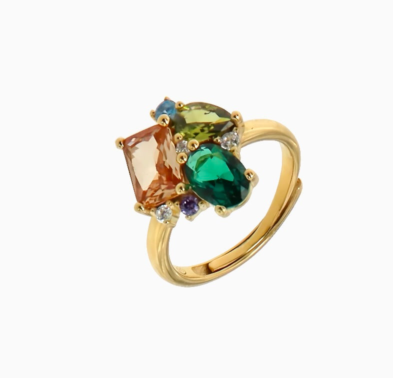 Anello LINDA VERDE - CUORI MILANO