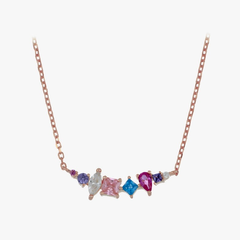 Collana LINDA ROSA - CUORI MILANO