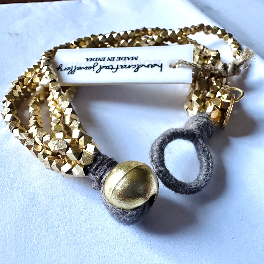 Bracciale in ottone a sei fili
