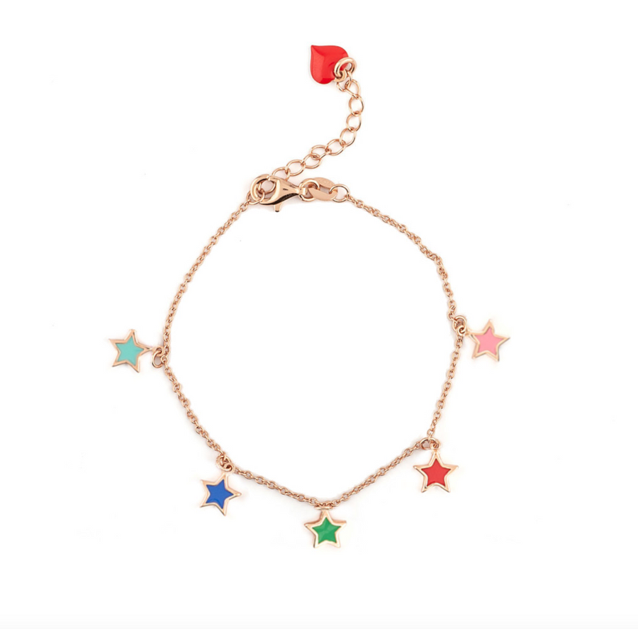 Braccialetto con stelline smaltate - STAR