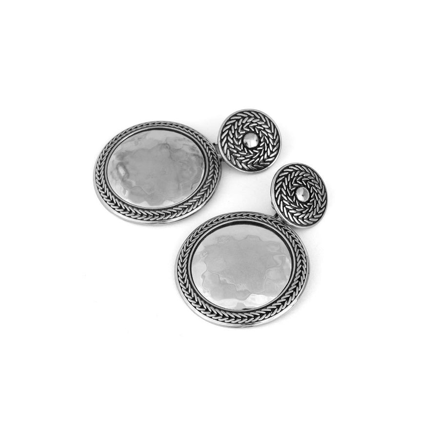 Orecchini in argento martellato - TESORO