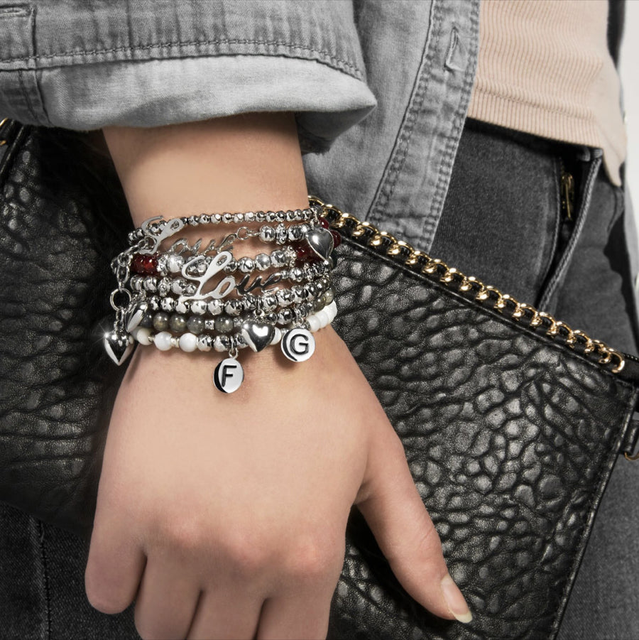 Bracciale con pepite in argento con tre medaglie di San Benedetto - MY SAINT