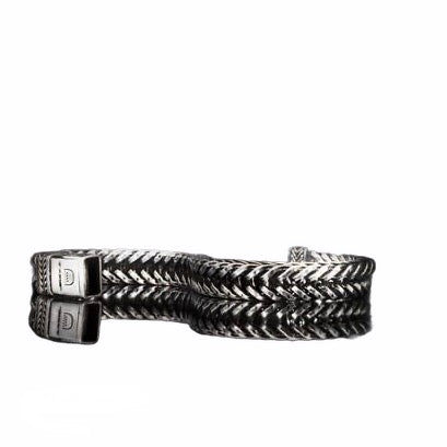 Bracciale a maglia spigata da uomo - SOSTANZA