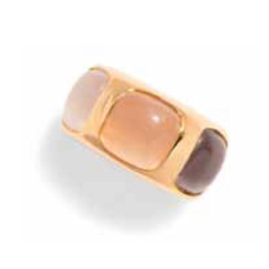 Anello fascia con pietre colorate - MADI'