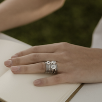 Anello con cuore in argento